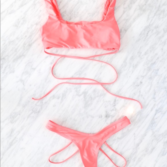 Pink Body Cross 2 piece bikini - Picture 1 of 2
